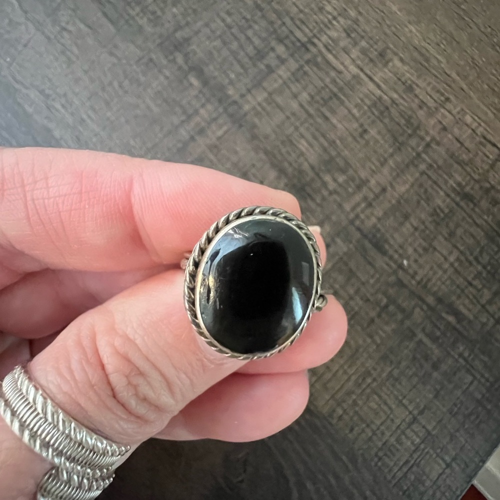 Sterling Silver Black Onyx Ring